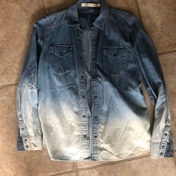 Jones New York Jeans Denim Button Up - Picture 1 of 1